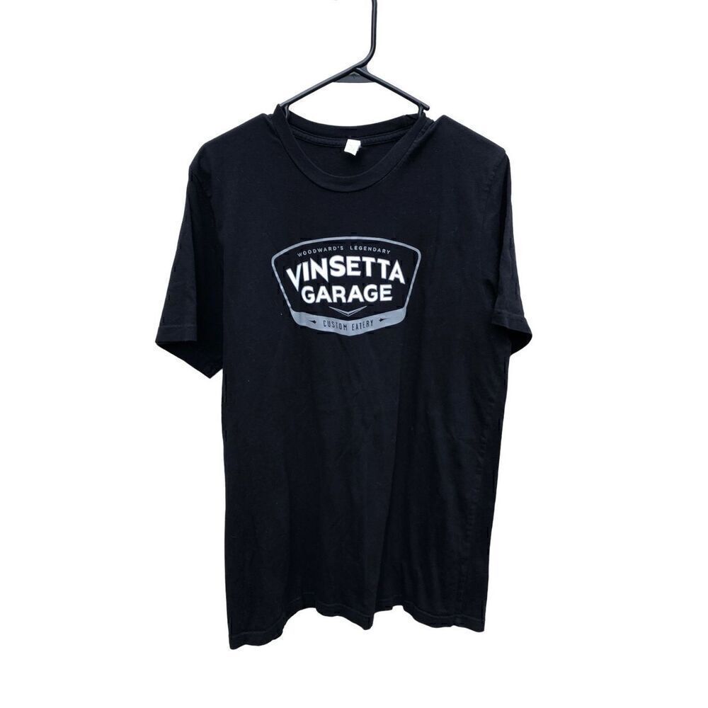 Vinsetta Garage Detroit Large (L) Canvas T-Shirt